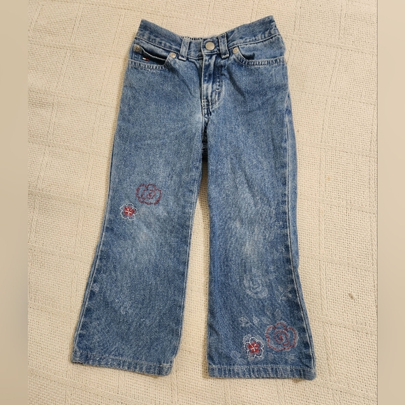 Vintage Y2K Tommy Hilfiger Wide Leg Jeans Girls Size 3T - Picture 4 of 7